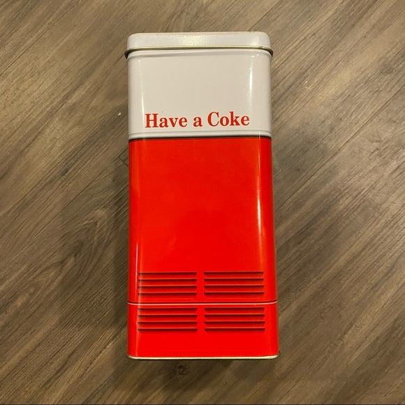 Vintage Coca Cola Mini Tin Storage 3.5in x 2.5in x 5.25in - Picture 2 of 6